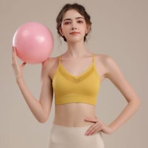 Seamless Sports Multi-Strap Mesh Sports Bra FYW004