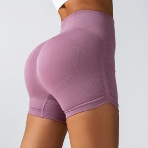 Seamless Side-Ruched Mid Shorts YTZ004
