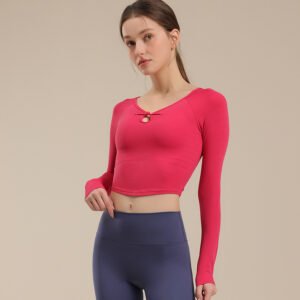 Women's Long-Sleeve Crop Top FYC001